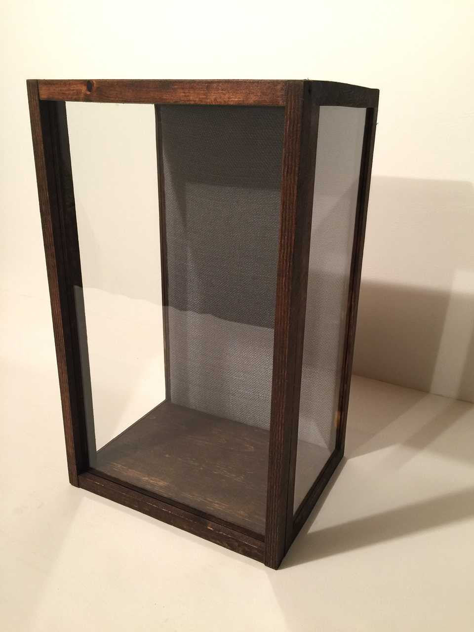 3-Sided Glass Display Case - 11"W x 19"H x 8"D