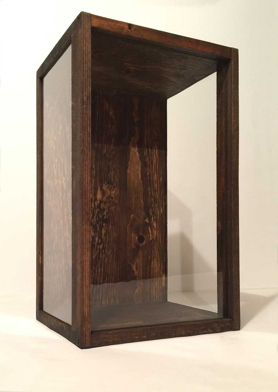 3-Sided Glass Display Case - 11"W x 19"H x 8"D