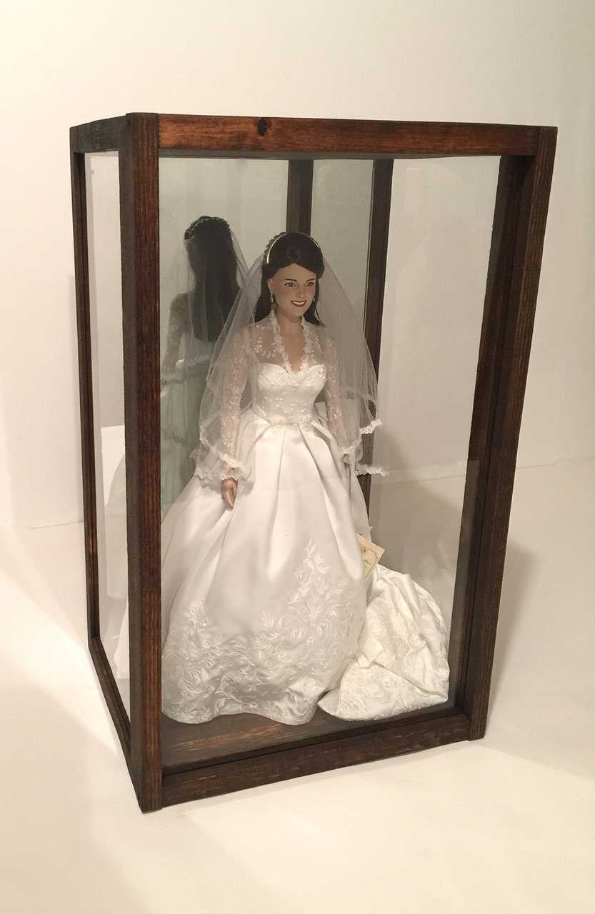 3-Sided Glass Display Case - 11"W x 19"H x 8"D