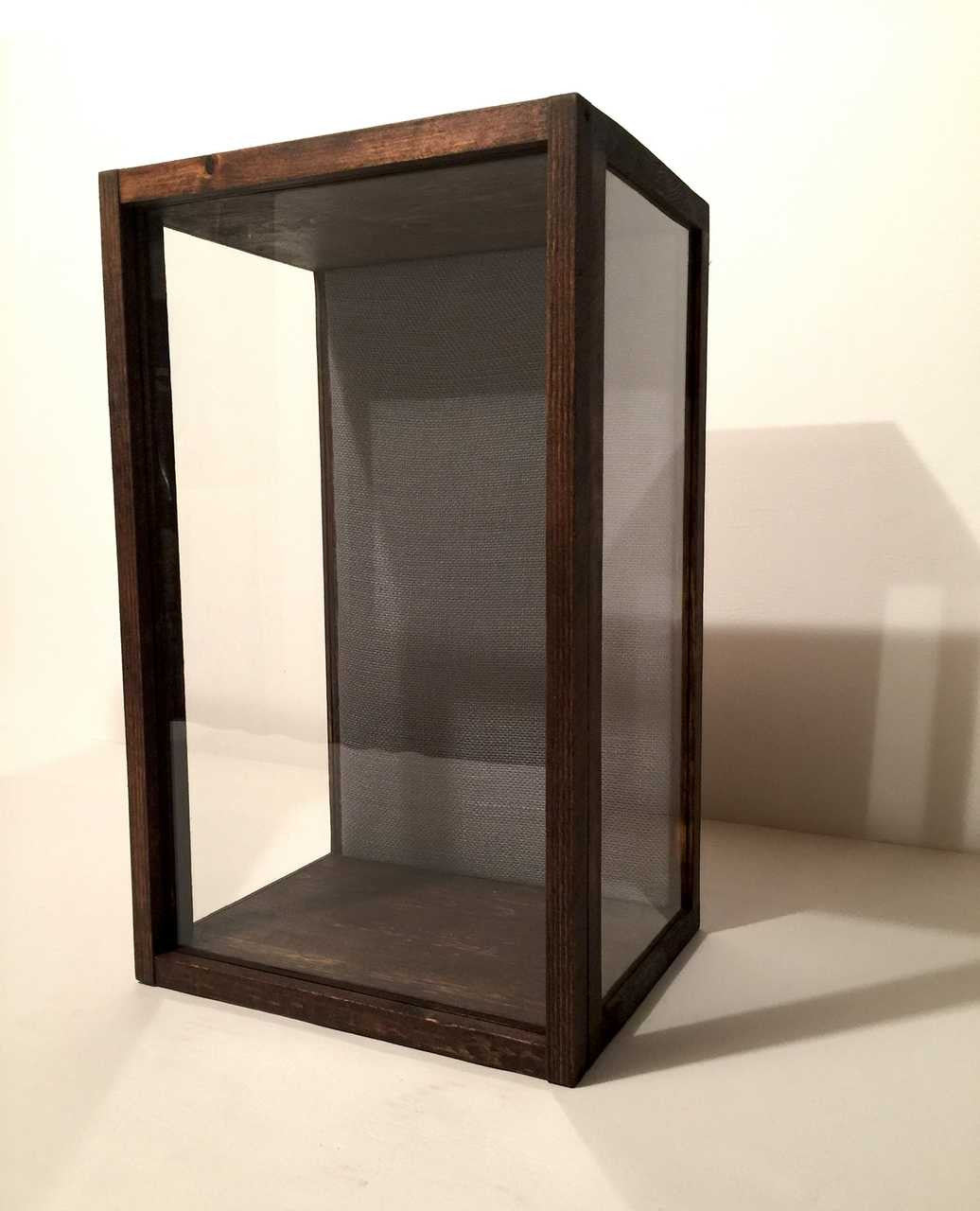 3-Sided Glass Display Case - 11"W x 19"H x 8"D