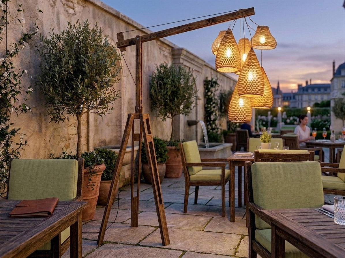 Tripod Hanging Basket Light