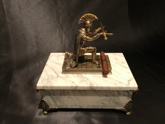 White Carrara Marble Humidor