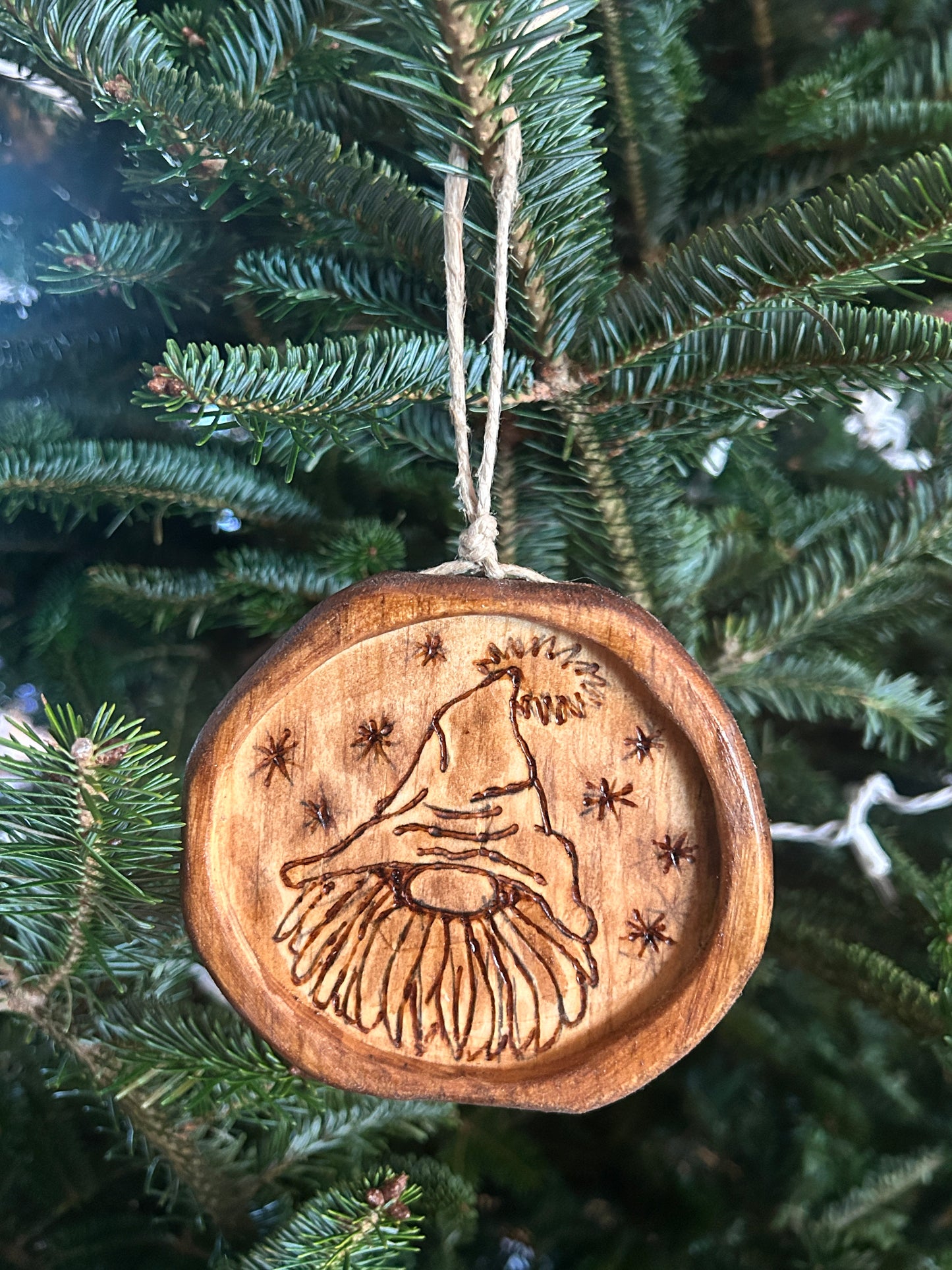 Starry Short Hat Gnome Christmas Ornament