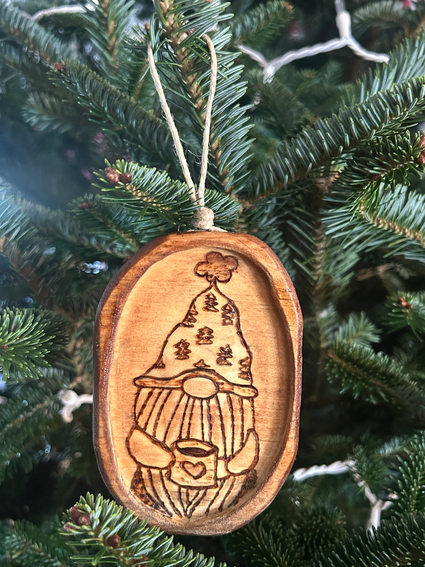 Coffee Gnome Christmas Ornament