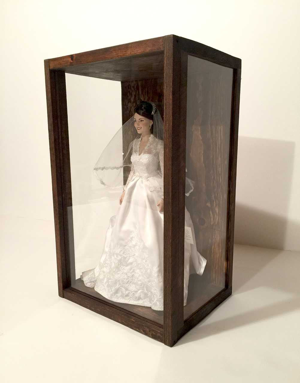 3-Sided Glass Display Case - 11"W x 19"H x 8"D