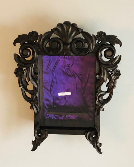 Rare Book Display Case with Custom Wooden Book Mount & UV-Protected Glass  - 9"W x 12"H x 3"D