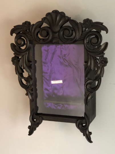 Rare Book Display Case with Custom Wooden Book Mount & UV-Protected Glass  - 9"W x 12"H x 3"D