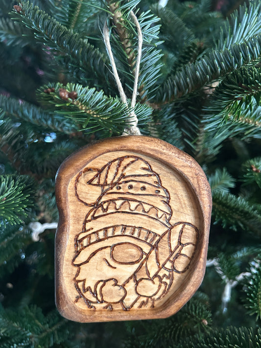 Candy Cane Gnome Christmas Ornament