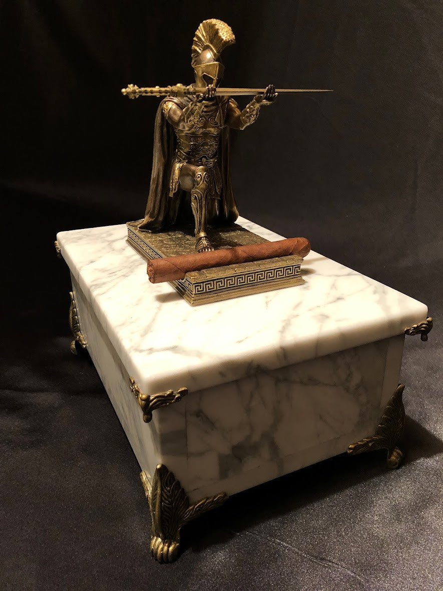 White Carrara Marble Humidor