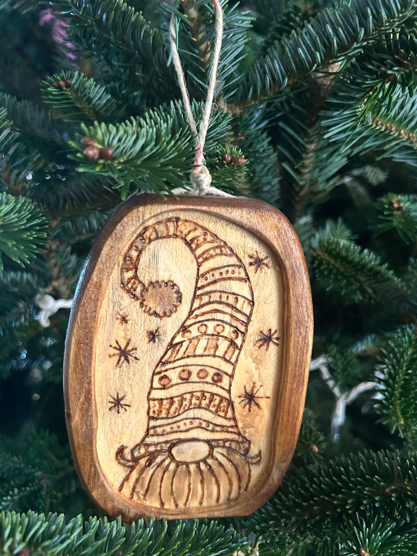 Starry Decorative Long Hat Gnome Christmas Ornament