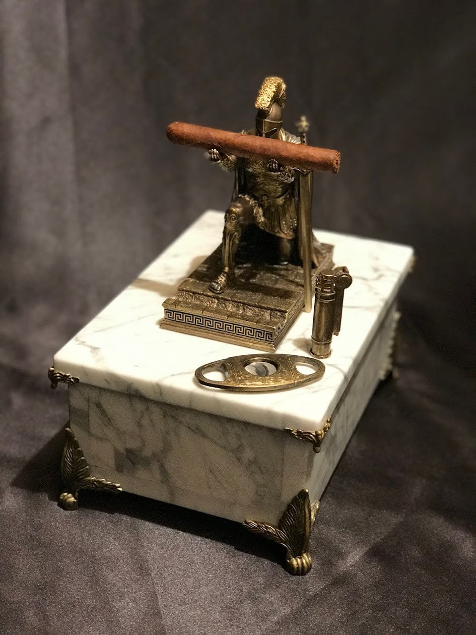 White Carrara Marble Humidor