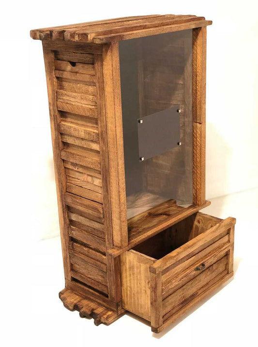 Farmhouse Display with Drawer