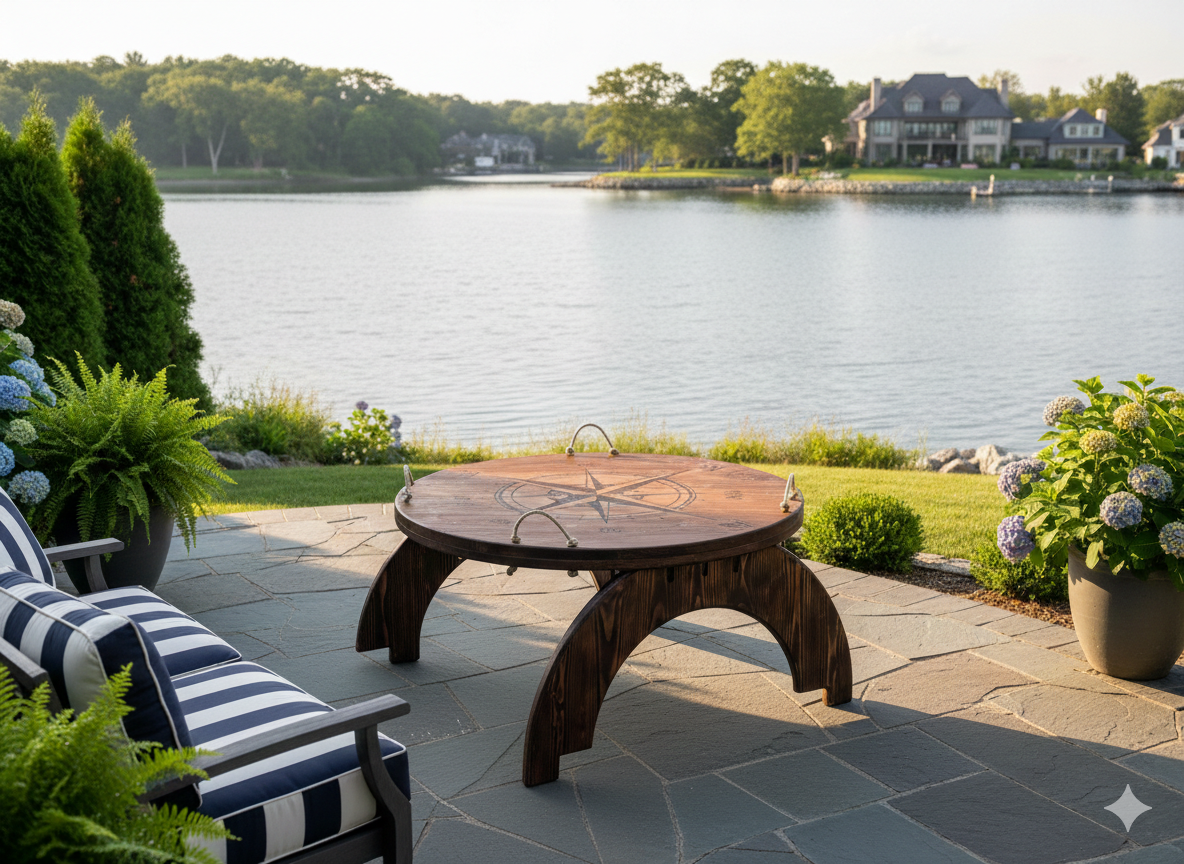 The Nautical Fire Pit Cover Table