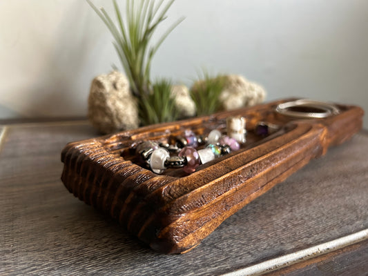 Sculptured Jewelry Tray – Medium Narrow Rectangle