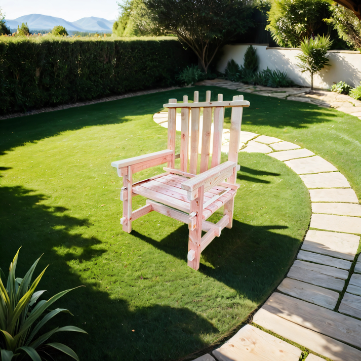 State Farm Chair Low Back Solid Wood Statement Chair | The Farm Mechanic