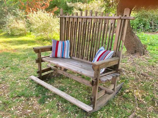 Contemporary Outdoor Loveseat Rocking Chair